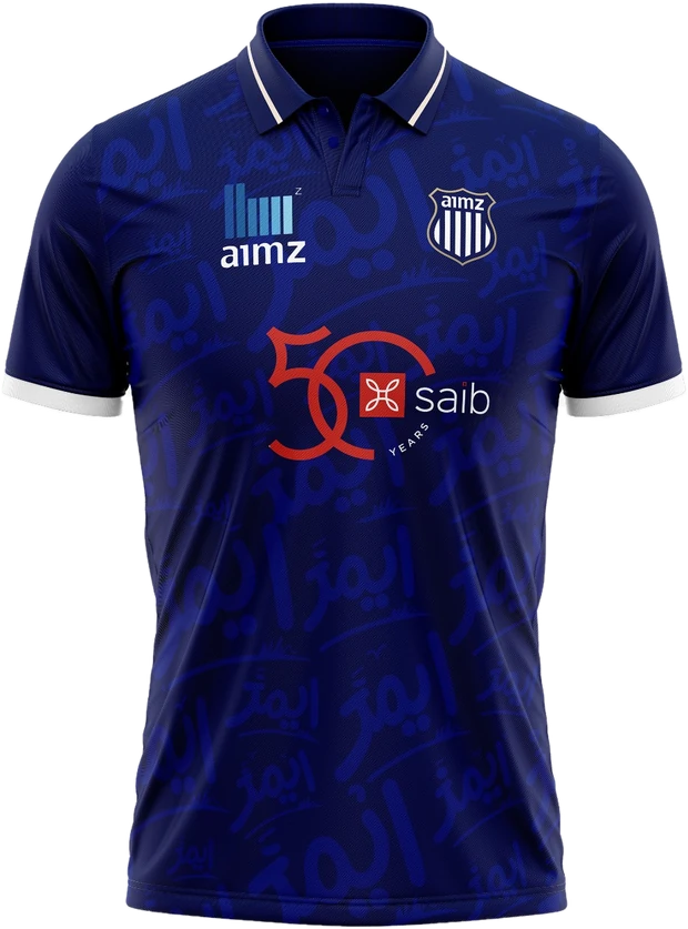 Front of the AIMZ home shirt